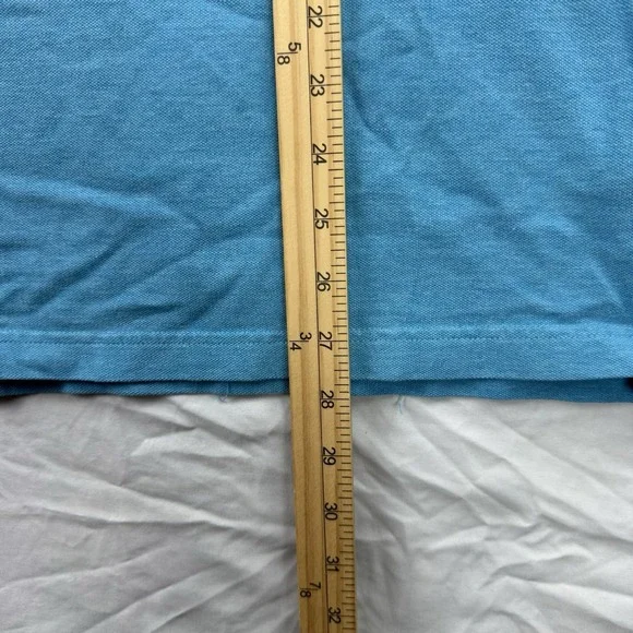 Banana Republic Polo Shirt Mens Large Blue Standard Fit Elephant Logo Preppy - Picture 6 of 8